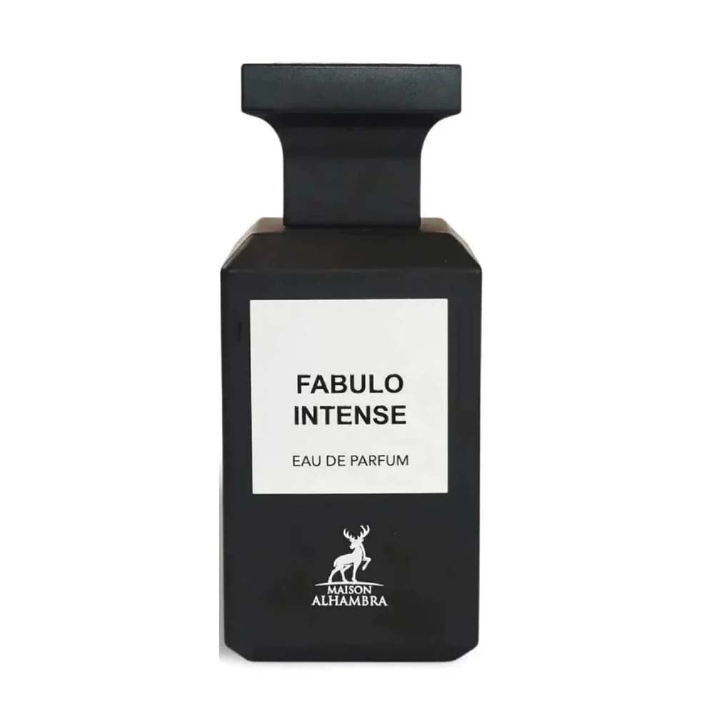 FABULO INTENSE BY MAISON ALHAMBRA EAU DE PARFUM FOR UNISEX 80ML 2.7 FL.OZ. FABULO INTENSE BY MAISON ALHAMBRA EAU DE PARFUM FOR UNISEX 80ML 2.7 FL.OZ.