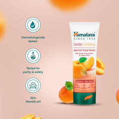 Himalaya Gentle Exfoliating Apricot Face Wash, Removes Blackheads - 100ml