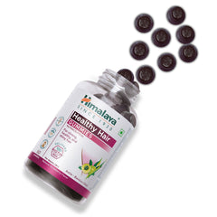 Himalaya Healthy Hair Gummies, Supports Strong, Healthy, & Shiny Hair | 60 Gummies