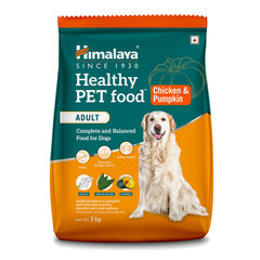 Himalaya Healthy Pet Food Adult - Chicken & Pumpkin, Complete & Balanced Food For Dogs | 3 Kg