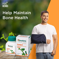 Himalaya Pure Herbs Hadjod Bone & Joint Wellness Tablet, Helps To Restore Tensile Strength Of Bones | 60 Tablets (Pack Of 5)