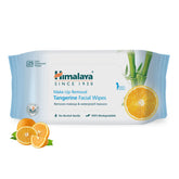 Himalaya Makeup Removal Tangerine Facial Wipes, Removes Makeup & Waterproof Mascara | 25 Wipes