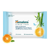 Himalaya Makeup Removal Tangerine Facial Wipes, Removes Makeup & Waterproof Mascara | 10 Wipes