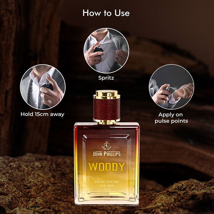 John Phillips Wifi 50ml 1.6 Fl.oz. & Woody 100ml 3.4 Fl.oz. Long Lasting Eau De Parfum | For Men Pack Of 2 John Phillips Wifi 50ml 1.6 Fl.oz. & Woody 100ml 3.4 Fl.oz. Long Lasting Eau De Parfum | For Men Pack Of 2