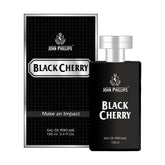 John Phillips Black Cherry Long Lasting Eau De Parfum 100ml 3.4 Fl.oz. Fougere Aromatic | French Perfume Ideal For Men & Women