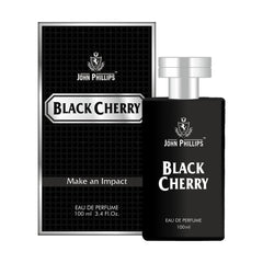 John Phillips Black Cherry Long Lasting Eau De Parfum 100ml 3.4 Fl.oz. Fougere Aromatic | French Perfume Ideal For Men & Women