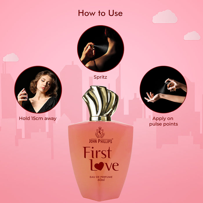 John Phillips Dark Code + First Love + Magic Rose Eau De Perfume 60ml 2 Fl.oz. Each Pack Of 3 For Unisex John Phillips Dark Code + First Love + Magic Rose Eau De Perfume 60ml 2 Fl.oz. Each Pack Of 3 For Unisex