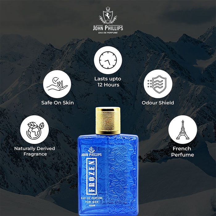 John Phillips Apple Eau De Perfume 60ml 2 Fl.oz. & Frozen Eau De Perfume 100ml 3.4 Fl.oz. For Men & Women | Combo Of 2 John Phillips Apple Eau De Perfume 60ml 2 Fl.oz. & Frozen Eau De Perfume 100ml 3.4 Fl.oz. For Men & Women | Combo Of 2