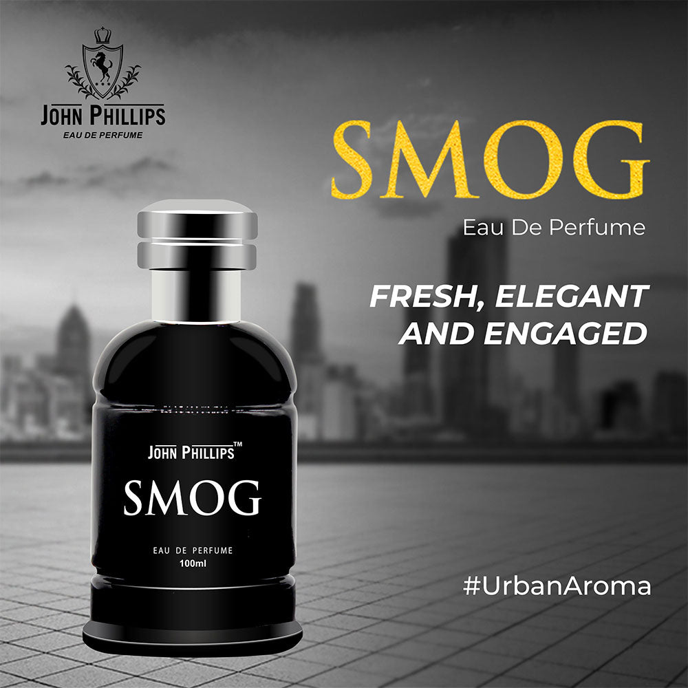John Phillips Men Smog Eau De Perfume 100ml 3.4 Fl.oz. & Manget Eau De Perfume 60ml 2 Fl.oz. | Combo Of 2 For Unisex John Phillips Men Smog Eau De Perfume 100ml 3.4 Fl.oz. & Manget Eau De Perfume 60ml 2 Fl.oz. | Combo Of 2 For Unisex