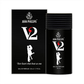 John Phillips V2 Daily Wear Casual Eau De French Perfume 50ml 1.7 Fl.oz. Skin Friendly & Long Lasting Citrus Perfume | Unisex Fragrance For Travel, Dates & Party