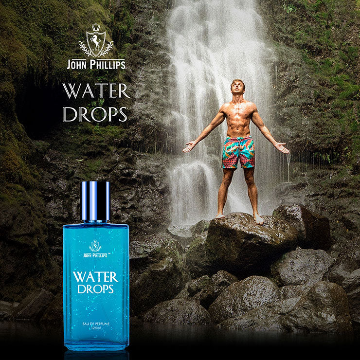 John Phillips Water Drops 125ml 4.2 Fl.oz. & Smog Cool Blue No Gas Deodrant 120ml 4 Fl.oz. | For Men Pack Of 2 John Phillips Water Drops 125ml 4.2 Fl.oz. & Smog Cool Blue No Gas Deodrant 120ml 4 Fl.oz. | For Men Pack Of 2
