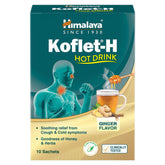 Himalaya Koflet-H Hot Drink, With Ayurvedic Herbs For Soothing Relief | 10 Sachets