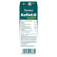 Himalaya Koflet-H Hot Drink Sachet, Ginger, Contains Clinically Tested Herbs For Natural Wellness | 10 Sachets