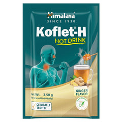 Himalaya Koflet-H Hot Drink Sachet, Ginger, Contains Clinically Tested Herbs For Natural Wellness | 10 Sachets