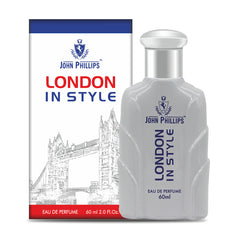 John Phillips London In Style Long Lasting Eau De Parfum 60ml 2 Fl.oz. Skin Friendly & Long Lasting | Unisex Fragrance