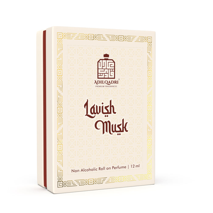 ADILQADRI LAVISH MUSK ATTAR | MUSKY UNIQUE SCENT | UNISEX NON-ALCOHOLIC ROLL-ON | LONG LASTING ATTAR - 12 ML 0.4 FL.OZ. ADILQADRI LAVISH MUSK ATTAR | MUSKY UNIQUE SCENT | UNISEX NON-ALCOHOLIC ROLL-ON | LONG LASTING ATTAR - 12 ML 0.4 FL.OZ.
