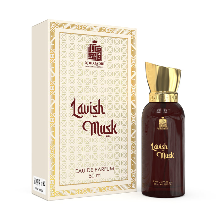 ADILQADRI LAVISH MUSK PERFUME | MUSKY POWDERY FRAGRANCE | 50ML 1.6 FL.OZ. | UNISEX LONG LASTING LUXURY MUSK SCENT | EAU DE PARFUM ADILQADRI LAVISH MUSK PERFUME | MUSKY POWDERY FRAGRANCE | 50ML 1.6 FL.OZ. | UNISEX LONG LASTING LUXURY MUSK SCENT | EAU DE PARFUM