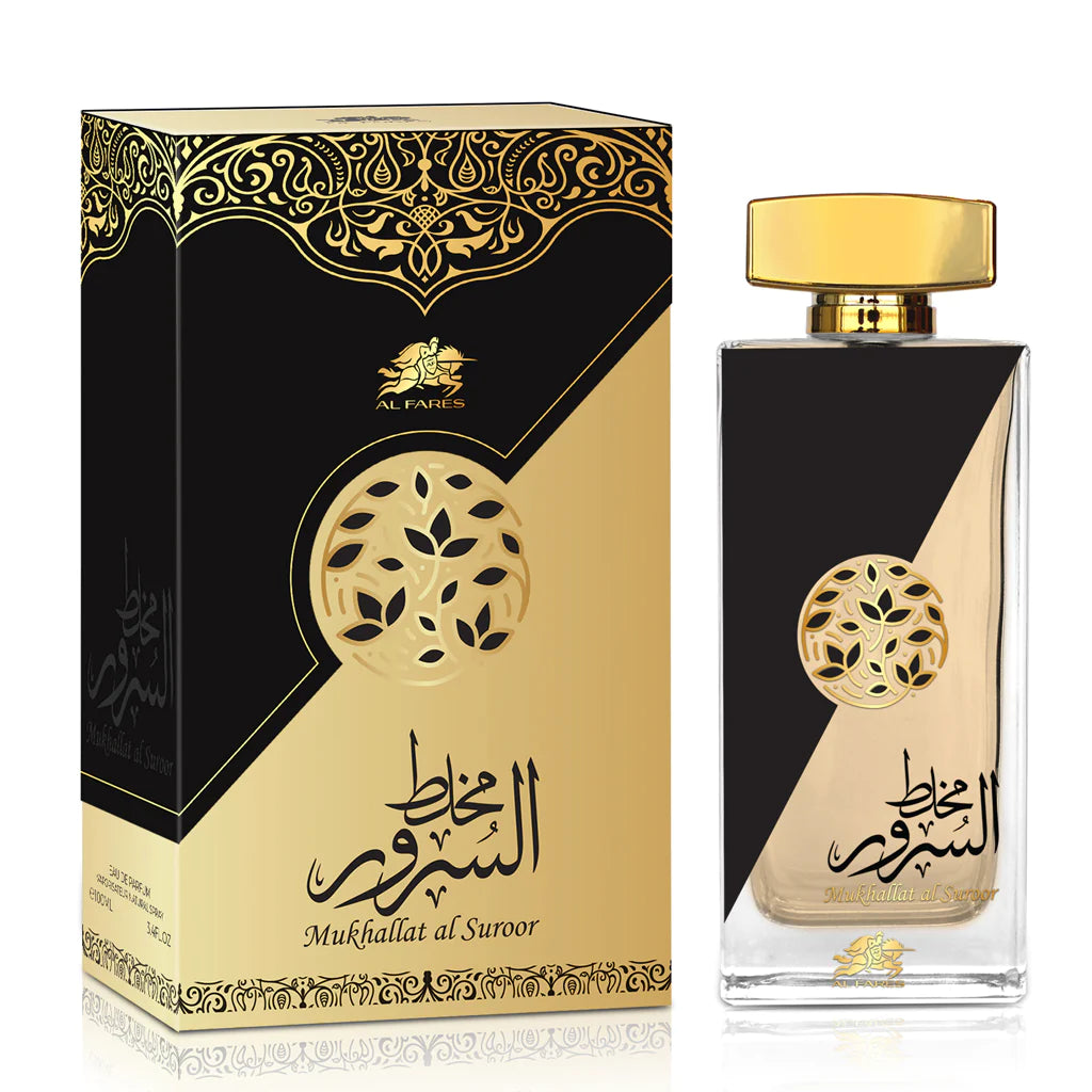 Emper Mukhalat Al Suroor By Al Fares Eau De Parfum 100ml  3.4 Fl.oz. |  Long Lasting Unisex Perfume Emper Mukhalat Al Suroor By Al Fares Eau De Parfum 100ml  3.4 Fl.oz. |  Long Lasting Unisex Perfume