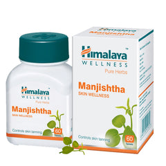 Himalaya Wellness Pure Herbs Manjishtha Skin Wellness Tablets, Controls Skin Tanning | 60 Tablets (Pack Of 2)