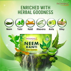 Patanjali Neem Kanti Body Cleanser, With Rejuvenating, Nourishing & Glorifying The Skin, 75gm