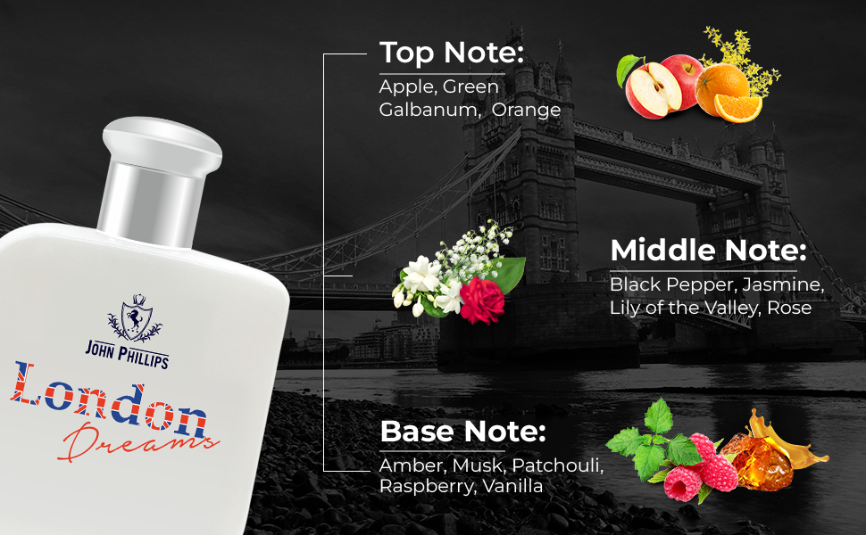 John Phillips London Dreams 100ml 3.4 Fl.oz. & Manget 60ml 2 Fl.oz. | Combo Of 2 For Men John Phillips London Dreams 100ml 3.4 Fl.oz. & Manget 60ml 2 Fl.oz. | Combo Of 2 For Men