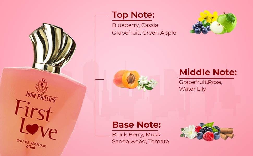 John Phillips First Love 60ml 2 Fl.oz. & Marconi Party Girl Eau De Parfum 100ml 3.4 Fl.oz. | Combo Of 2 For Women John Phillips First Love 60ml 2 Fl.oz. & Marconi Party Girl Eau De Parfum 100ml 3.4 Fl.oz. | Combo Of 2 For Women