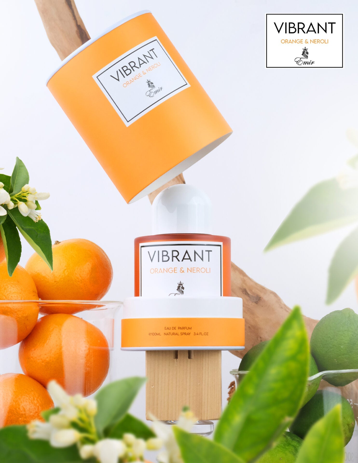 Emir Vibrant Orange & Neroli Eau De Parfum 100ml 3.4 Fl.oz. Unisex Fragrance | Long Lasting | Party Wear Emir Vibrant Orange & Neroli Eau De Parfum 100ml 3.4 Fl.oz. Unisex Fragrance | Long Lasting | Party Wear