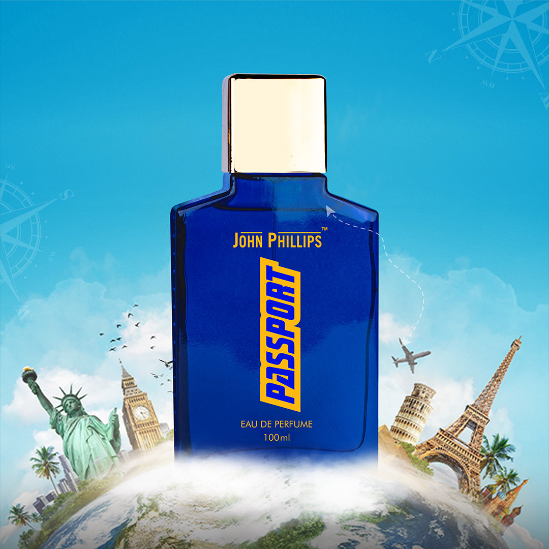John Phillips Men Passport 100ml 3.4 Fl.oz. & Tomm Sportz 60ml 2 Fl.oz.  Long Lasting | Combo Of 2 Eau De Parfum For Men & Women John Phillips Men Passport 100ml 3.4 Fl.oz. & Tomm Sportz 60ml 2 Fl.oz.  Long Lasting | Combo Of 2 Eau De Parfum For Men & Women