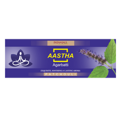 Patanjali Aastha Agarbatti Patchouli,18 Stick, With Soothing & Long Lasting Aroma | 22gm