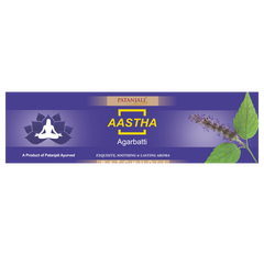 Patanjali Aastha Agarbatti Patchouli, With Exquisite, Soothing & Long Lasting Aroma | 75gm\