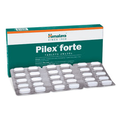Himalaya Pilex Forte Tablets, Decreases Inflammation, Controls Irritation & Controls Bleeding | 30 Tablets (Pack Of 2)