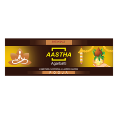 Patanjali Aastha Agarbatti Pooja,18 Stick, With Exquisite, Soothing & Long Lasting Aroma | 22gm