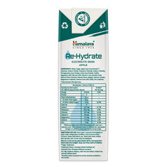 Himalaya Re-Hydrate Electrolyte Drink, For Instant Hydration & Energy | Apple Flavour, 200ml