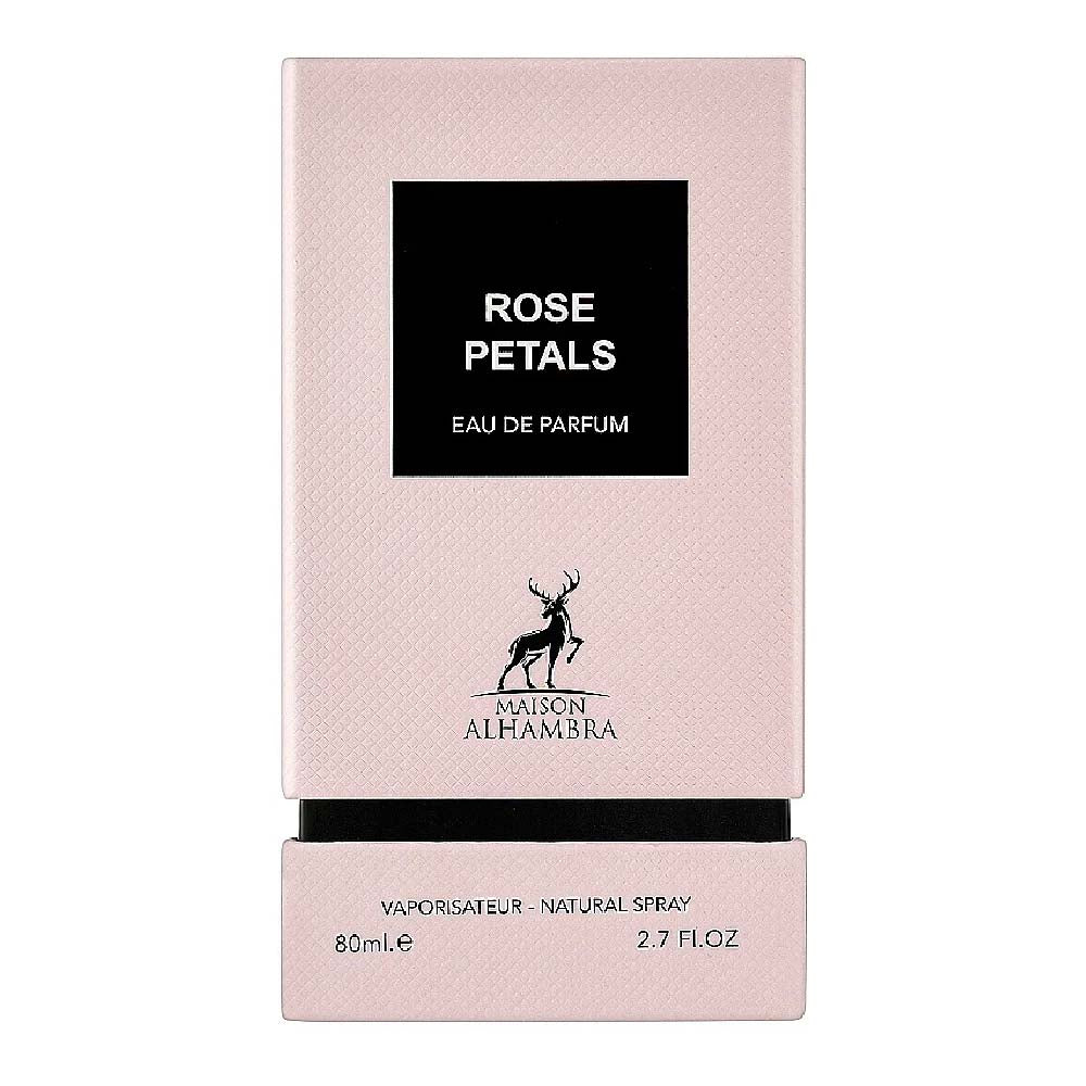 ROSE PETALS BY MAISON ALHAMBRA EAU DE PARFUM 80ML 2.7 FL.OZ. UNISEX FRAGRANCE ROSE PETALS BY MAISON ALHAMBRA EAU DE PARFUM 80ML 2.7 FL.OZ. UNISEX FRAGRANCE