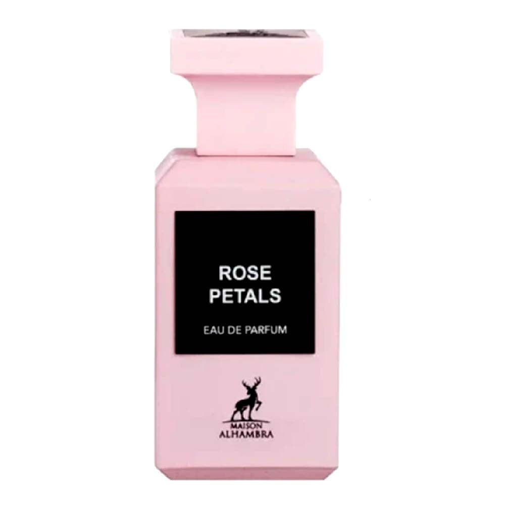 ROSE PETALS BY MAISON ALHAMBRA EAU DE PARFUM 80ML 2.7 FL.OZ. UNISEX FRAGRANCE ROSE PETALS BY MAISON ALHAMBRA EAU DE PARFUM 80ML 2.7 FL.OZ. UNISEX FRAGRANCE