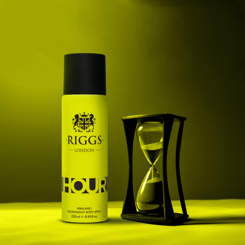 Riggs London Hour Perfumed Deodorant Body Spray 250ml 8.4 Fl.oz. Unisex Fragrance | Daily Wear Riggs London Hour Perfumed Deodorant Body Spray 250ml 8.4 Fl.oz. Unisex Fragrance | Daily Wear