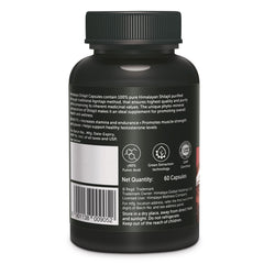 Himalaya Shilajit, 100% Pure Himalayan Shilajit, Enhances Stamina, Energy & Power | Supports Healthy Testosterone Levels | 60 Capsules