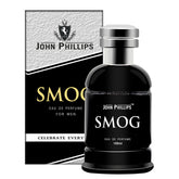 John Phillips Smog Eau De Perfume 100ml 3.4 Fl.oz. Skin Friendly & Long Lasting Aromatic Citrus Perfume | Men Fragrance For Day & Night Use