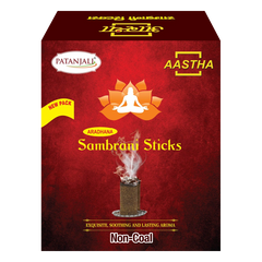 Patanjali Aastha Sambrani Stick, With Ideal For Use During Pooja, Rituals & Enjoying Real | 100gm