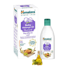 Himalaya Baby Massage Oil - Mustard, Regular Massaging Strengthens Muscles & Enhances Growth | 200ml
