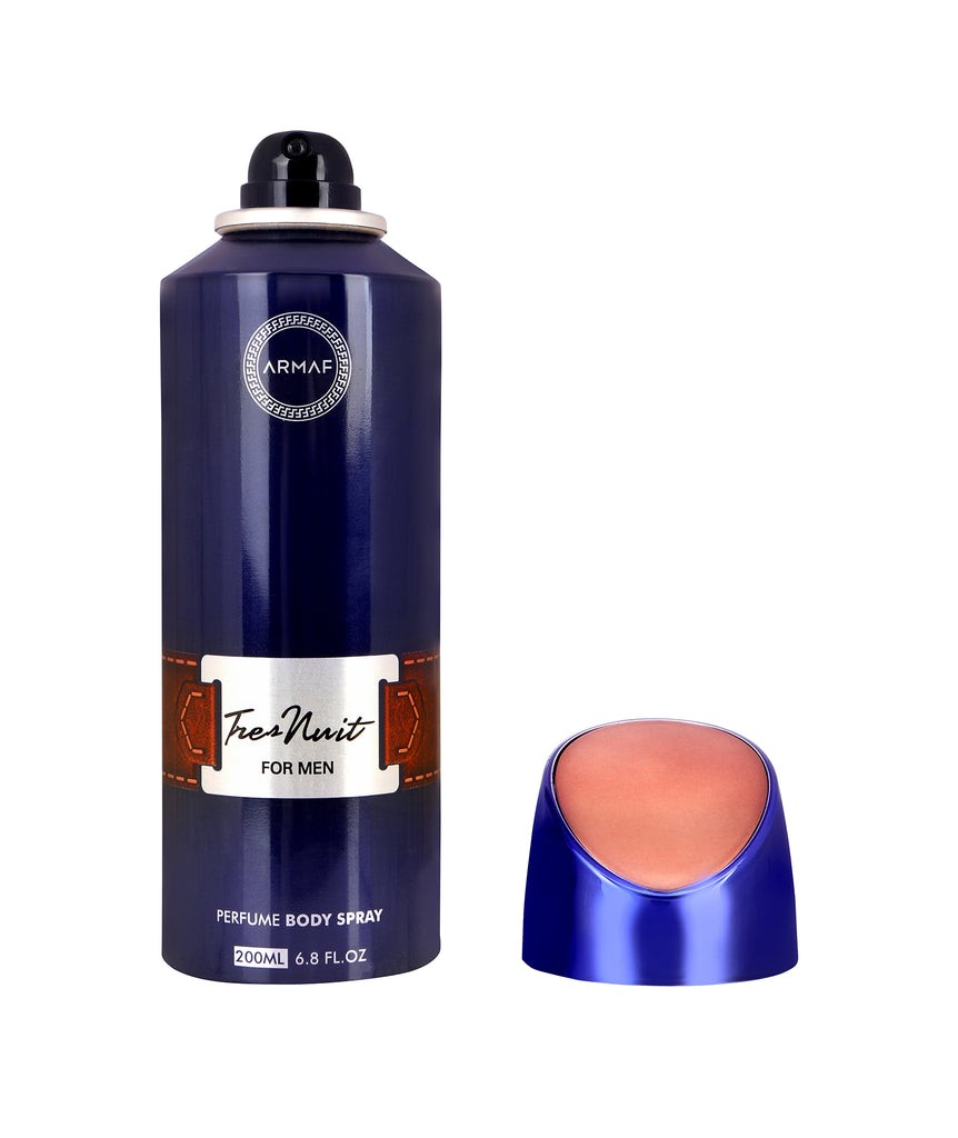 Armaf Tres Nuit For Men Perfume Body Spray 200ml 6.7 Fl.oz. Long Lasting | Daily Wear | Alcohol Free Armaf Tres Nuit For Men Perfume Body Spray 200ml 6.7 Fl.oz. Long Lasting | Daily Wear | Alcohol Free