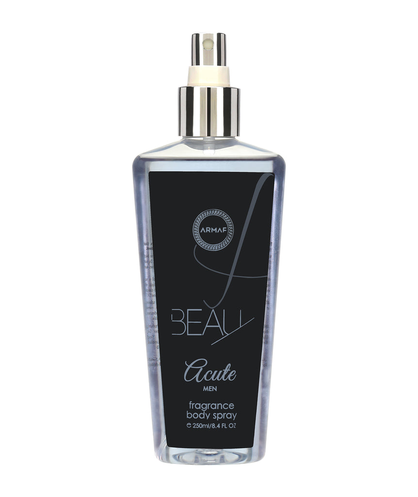 Armaf Beau Acute Men Fragrance Body Spray 250ml 8.4 Fl.oz. | Long Lasting | Alcohol Free Armaf Beau Acute Men Fragrance Body Spray 250ml 8.4 Fl.oz. | Long Lasting | Alcohol Free