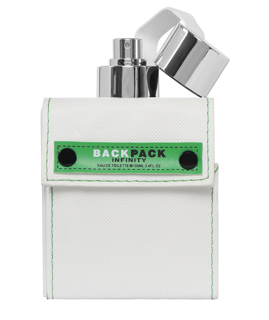 ESTIARA BACKPACK INFINITY WHITE EAU DE TOILETTE FOR MEN 100ML 3.4 FL.OZ. ESTIARA BACKPACK INFINITY WHITE EAU DE TOILETTE FOR MEN 100ML 3.4 FL.OZ.