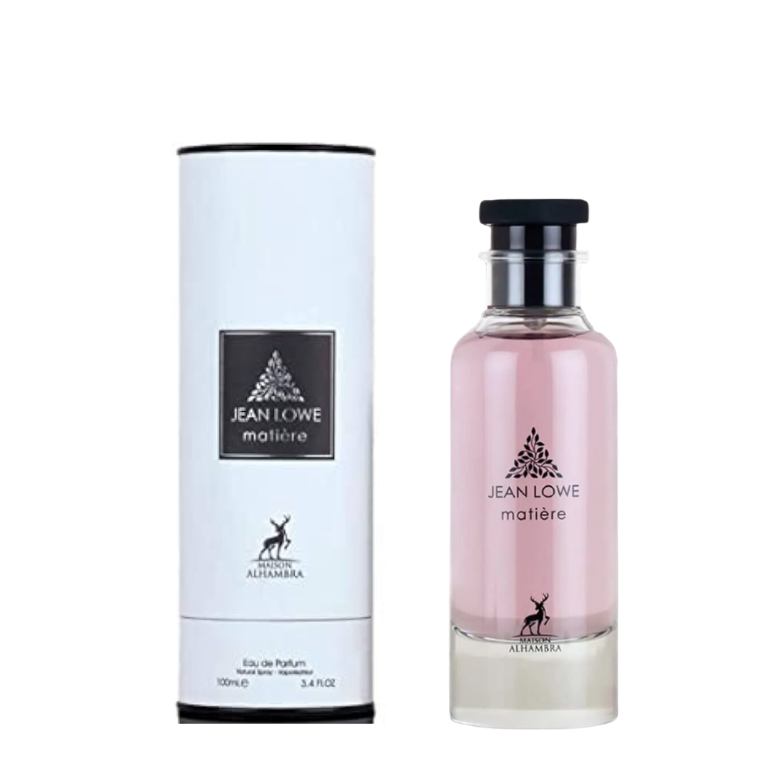 JEAN LOWE MATIERE BY MAISON ALHAMBRA EAU DE PARFUM 100ML 3.4 FL.OZ. FOR MEN AND WOMEN JEAN LOWE MATIERE BY MAISON ALHAMBRA EAU DE PARFUM 100ML 3.4 FL.OZ. FOR MEN AND WOMEN
