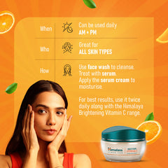Himalaya Brightening Vitamin C Orange Face Serum Cream