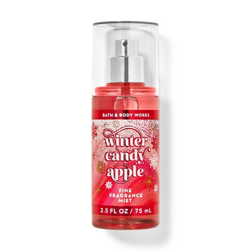 BATH & BODY WORKS WINTER CANDY APPLE TRAVEL SIZE FINE FRAGRANCE MIST 75ML 2.5 FL.OZ. BATH & BODY WORKS WINTER CANDY APPLE TRAVEL SIZE FINE FRAGRANCE MIST 75ML 2.5 FL.OZ.