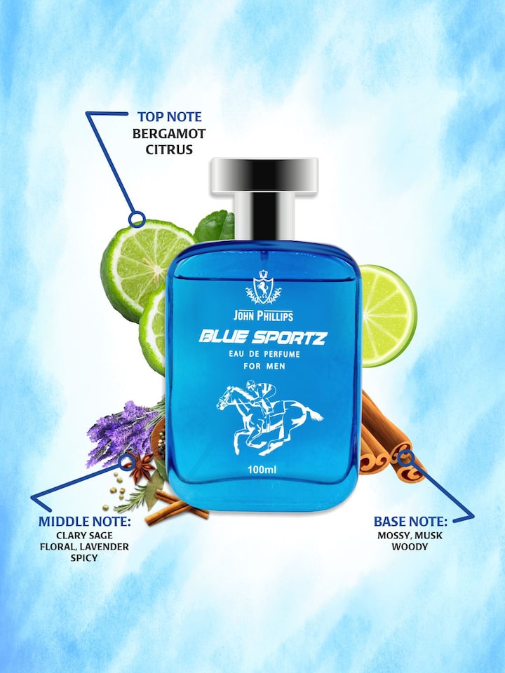 John Phillips Blue Sportz Eau De Perfume 100ml 3.4 Fl.oz. & Wi-fi 50ml 1.6 Fl.oz. | Pack Of 2 For Men & Women John Phillips Blue Sportz Eau De Perfume 100ml 3.4 Fl.oz. & Wi-fi 50ml 1.6 Fl.oz. | Pack Of 2 For Men & Women
