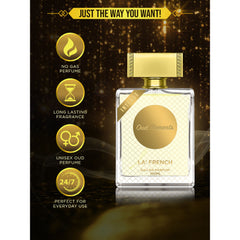 La French Oud Moment Eau De Parfum 100ml 3.4 Fl.oz. | For Unisex