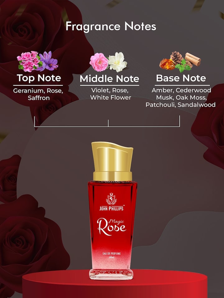 John Phillips Luxury Set Of 4 Eau De Parfum 60ml 2 Fl.oz. Each  Sandal + Attarful + Rose + Chocolate | For Unisex John Phillips Luxury Set Of 4 Eau De Parfum 60ml 2 Fl.oz. Each  Sandal + Attarful + Rose + Chocolate | For Unisex