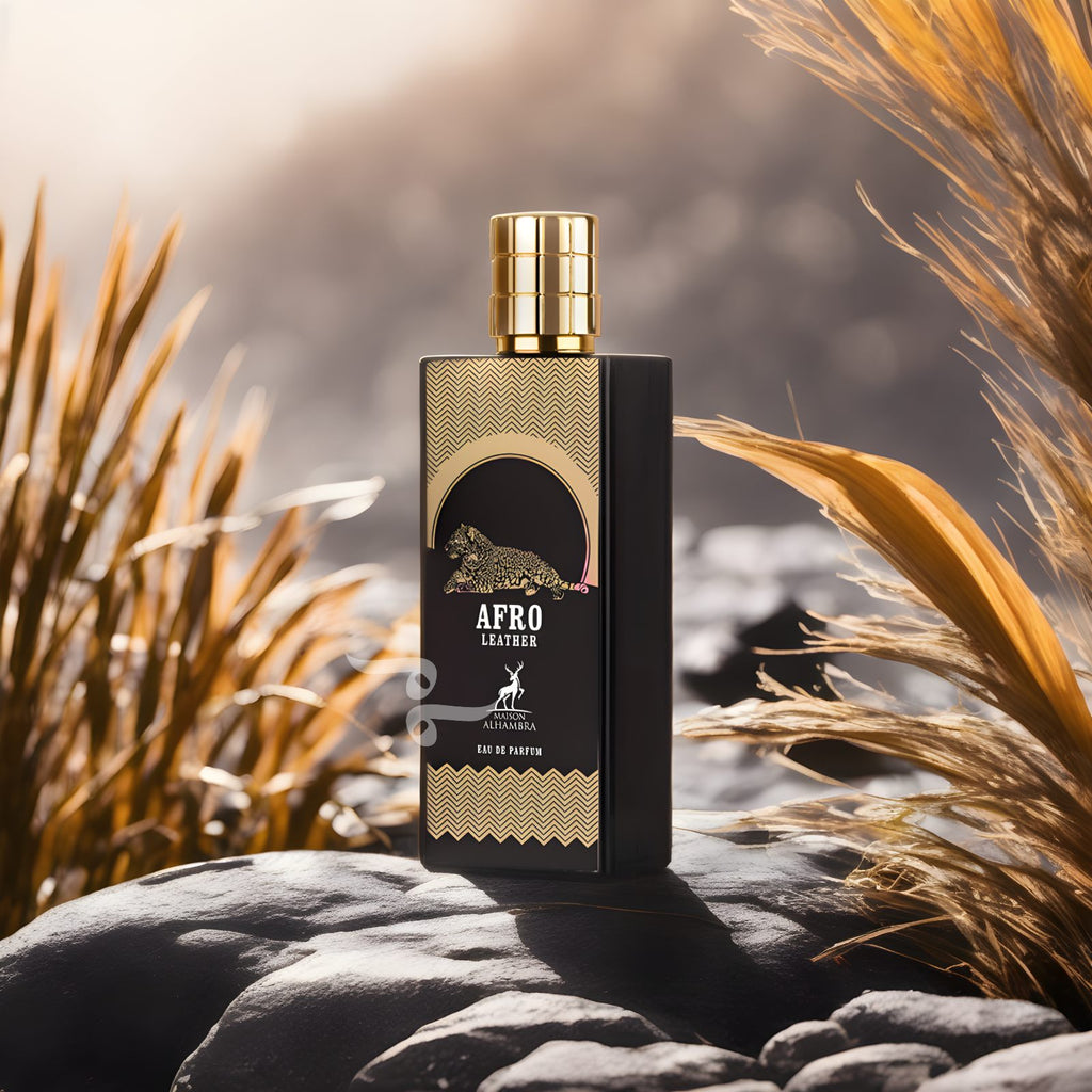 AFRO LEATHER BY MAISON ALHAMBRA EDP FOR MEN & WOMEN 80ML 2.7 FL.OZ. AFRO LEATHER BY MAISON ALHAMBRA EDP FOR MEN & WOMEN 80ML 2.7 FL.OZ.